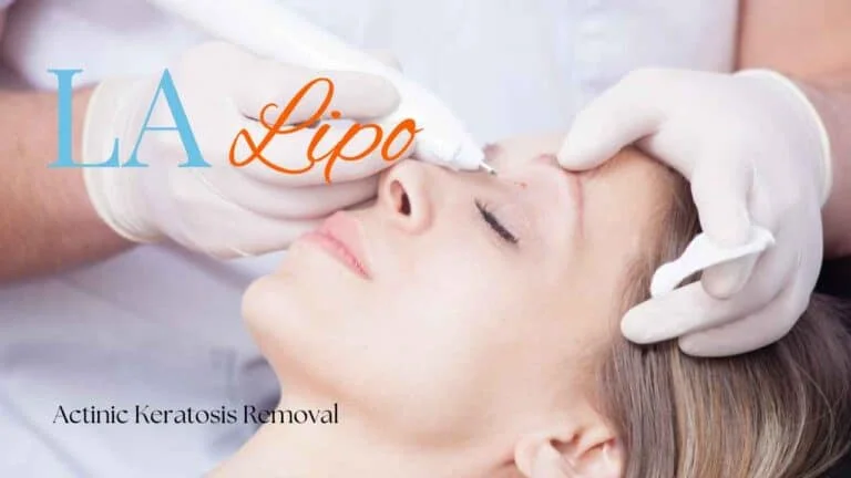 Woman receiving Actinic Keratosis Removal Treatment Bedford