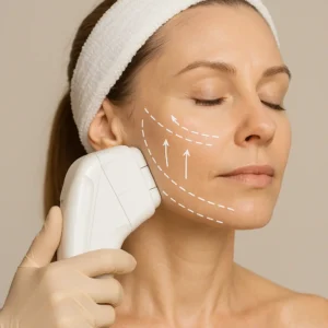 Woman having HI-FU to reduce wrinkles call LA LIPO Bedford Now!